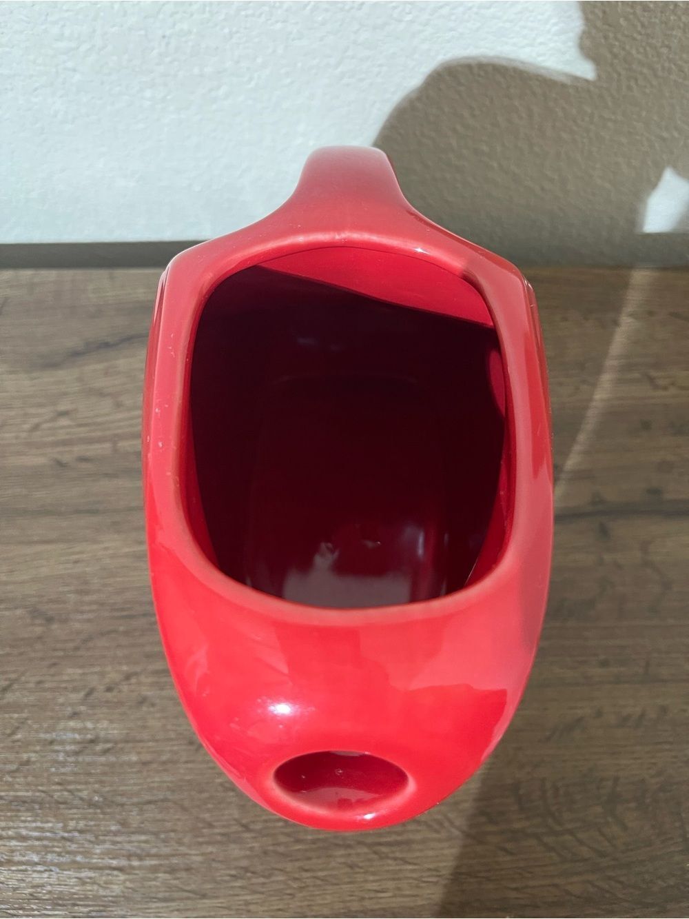 Fiesta Red Disc Pitcher Vase - Picture 6 of 8